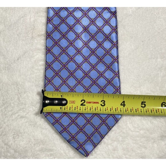 Stefano Ricci Luxury Collection Men's Silk Tie Light Blue Purple Easter Wedding - Picture 3 of 5
